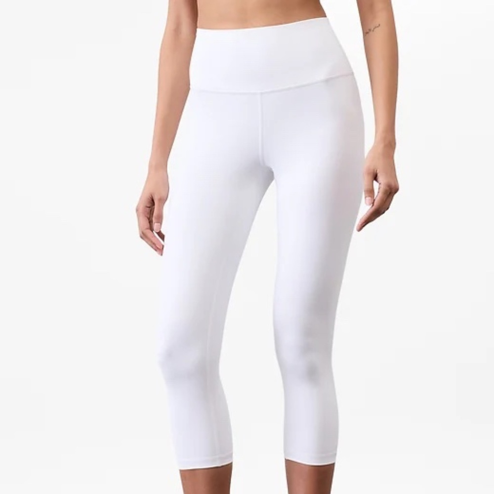 XL White Athleta Elation Ultra High Rise Capri Legging